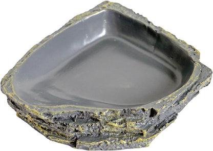 Reptile Feeding Dish Corner Bowl,Water Dish Food Bowl, Amphibians Tank and Little Critters Water Bowl, Reptile Feeding Terrarium Bowls for Bearded Dragon Lizard,Hermit Crab,Gecko,Tortoise,Frog