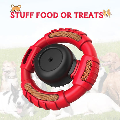 Dog Toys for Aggressive Chewers Large Medium Small Breed Indestructible Durable Tough Dog Chew Toys to Keep Them Busy Nylon Rubber Interactive Dog Toys