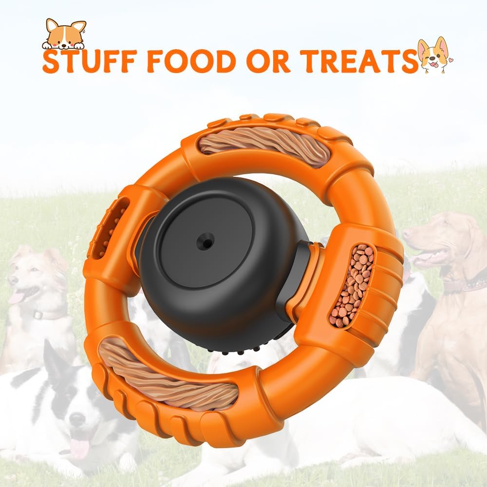 Dog Toys for Aggressive Chewers Large Medium Small Breed Indestructible Durable Tough Dog Chew Toys to Keep Them Busy Nylon Rubber Interactive Dog Toys