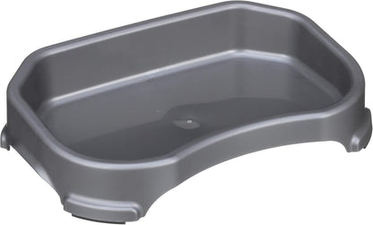 Neater Pet Brands Large Capacity Outdoor Dog Water Bowl for Small Dogs, Cats, Reptiles, Birds, & Small Animals, Outdoor Water Bowls for Dogs (8 Cups), Feed Bowl & Trough, Indoor or Outside, Grey