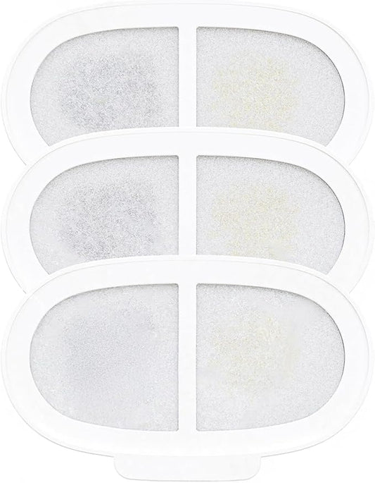 PAWGETHER® 3Pcs Cat Water Fountain Filter Compatible with 67oz/2L Dog Water Fountain P3/P3s/P3SU Pet WaterFountain Replacement Filter