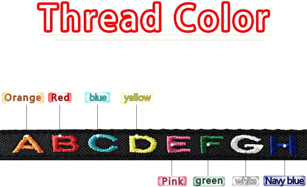 Personalized Nylon Cat Collar Breakaway with Bell - Custom Embroidered Text ID Collars with Pet Name and Phone Number