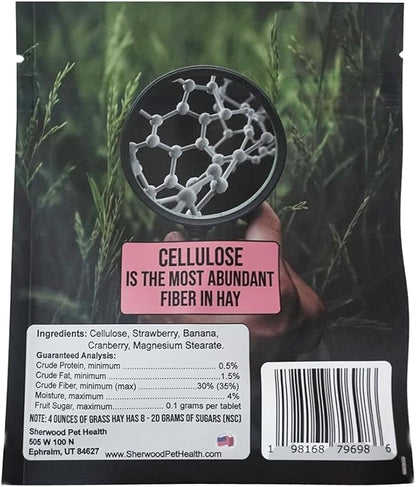 Sherwood Pet Health Snackies for Chinchillas, Rabbits & Guinea Pigs, Grain-Free, Real Fruit, Low Sugar and High in Fiber Treats in Multiple Flavors