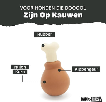 Barkbox Super Chewer Tough Dog Chew Toys for Aggressive Chewers, Dental Stimulating (Turkey - Large)