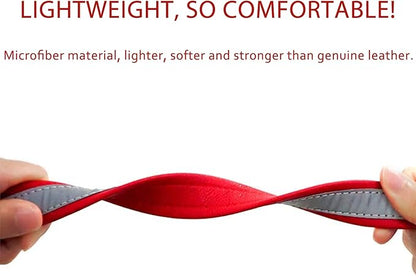 Yonsbox Personalized Reflective Dog & Cat Collar with Silent ID Tag, Custom Engraved Pet Name & Phone Number, Ultra Soft Microfiber, No-Jingle Safety Collar for Small Medium Large Dogs