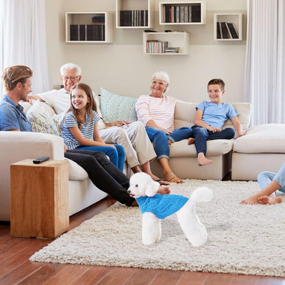 BINGPET Thermal Knitted Dog Sweater for Small Medium Large Dogs,Winter Dog Cat Coat Warm Sweartershirts Outfits,Classic Cable Knit Turtleneck Pullover Dog Jumper Coat Warm Sweartershirts