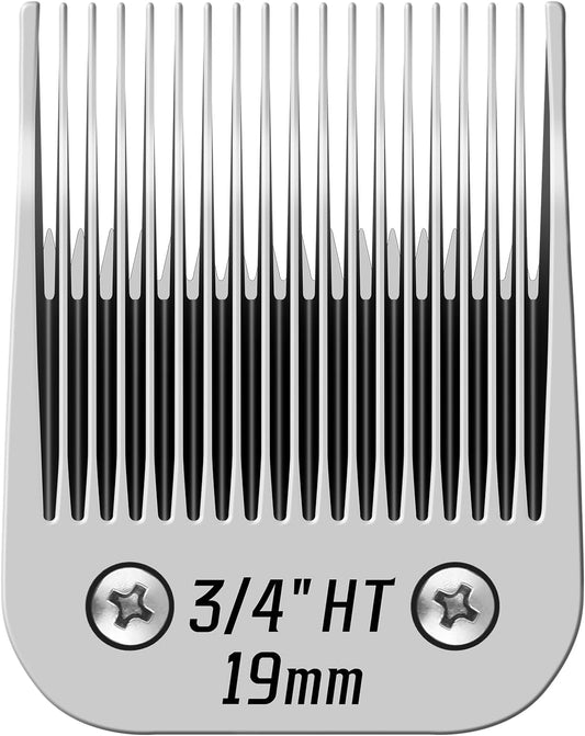3/4" HT Pet Dog Grooming Detachable Blades,Compatible with Andis,Oster A5,Wahl KM10 Clippers,Cut Length 3/4" (19mm)
