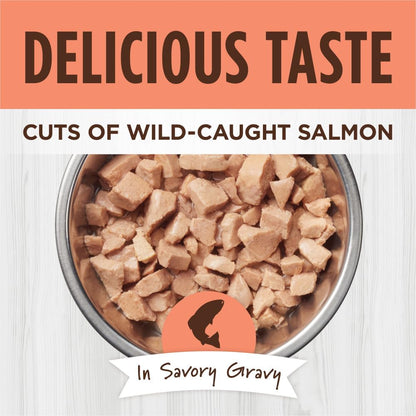 Instinct Healthy Cravings Natural Wet Cat Food Topper, Grain Free Recipe - Real Salmon, 3 oz. Pouches (Pack of 24)