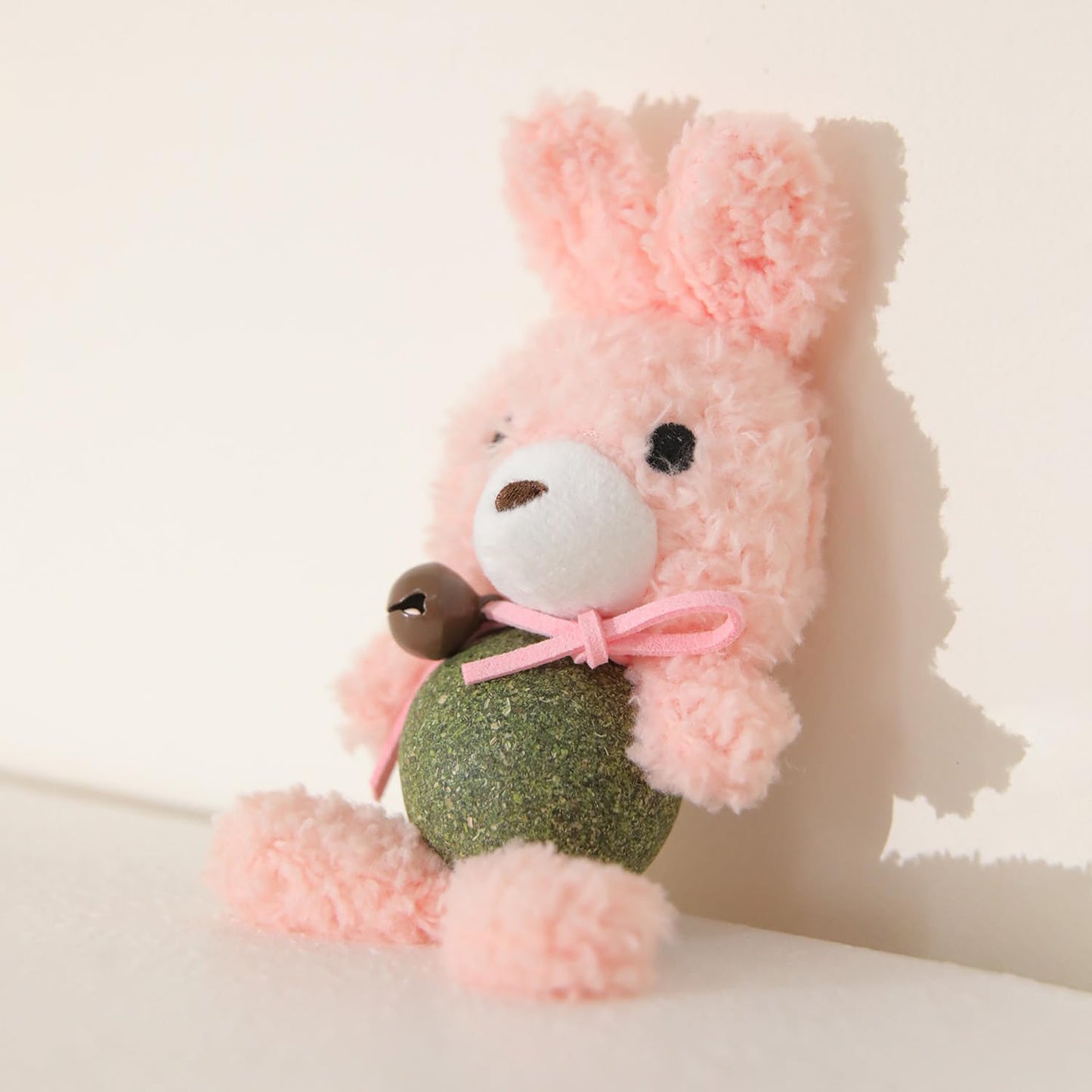 Cat Toys with Catnip Kitten Chew Bite Supplies Boredom Relief Fluffy Kitty Teeth Cleaning Chewing Cat Lovers Interactive Plush Gift (New Rabbit)