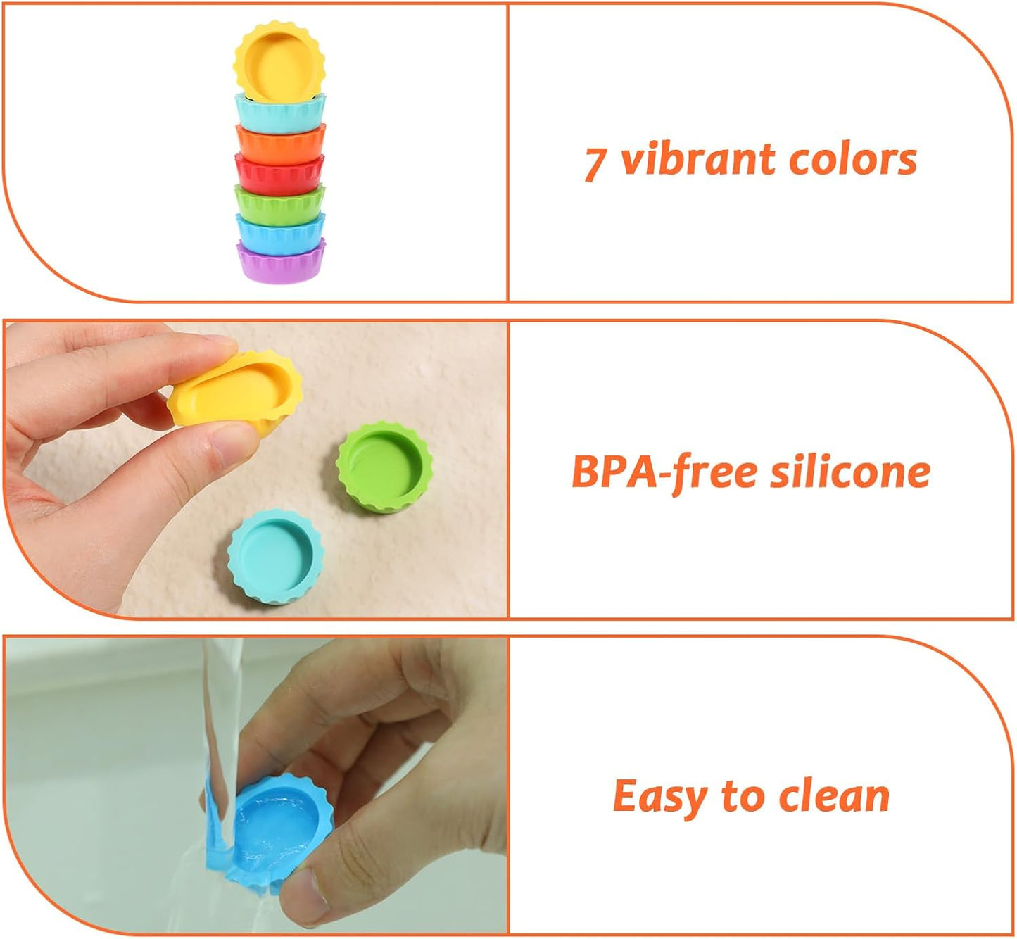 7 Pack Reusable Small Reptile Feeding Dish Crested Gecko Food and Water Feeding Cups Crested Gecko Food Dish Colorful Water Bowl Reptile Foods Dish for Tortoise, Small Pet and Crab