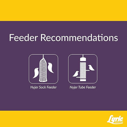 Lyric Finch - Small Songbird Wild Bird Seed - Attracts Goldfinches, House Finches, Purple Finches & More - 20 lb. bag