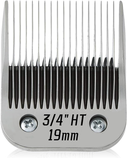 3/4" HT（63980） Blade Dog Grooming Clipper Replacement Blades Compatible with Andis Dog Clippers,Detachable Stainless Steel Blade,Size-3/4 HT, Cut Length 3/4-Inch