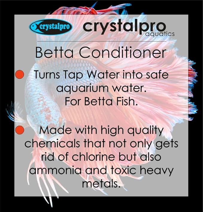 Betta Water Conditioner Treats 660 Gallons - Concentrated Betta Fish Water Conditioner Neutralizes Chlorine and Ammonia (4.2 Oz-125 ml)