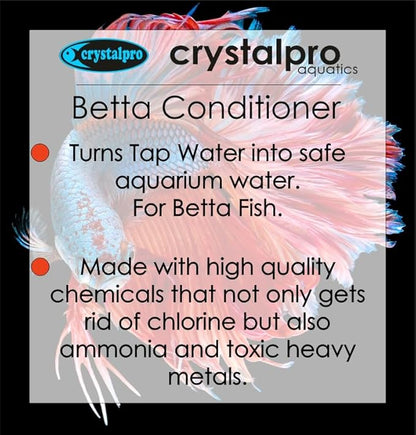 Betta Water Conditioner Treats 660 Gallons - Concentrated Betta Fish Water Conditioner Neutralizes Chlorine and Ammonia (4.2 Oz-125 ml)