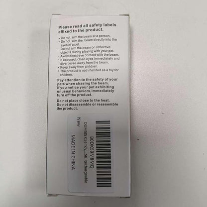 Cat Toys, USB Rechargeable Interactive Cat Mouse Toys, 3 Light Modes & 5 Adjustable Patterns, Portable Kitten Toy for Indoor Cats & Dogs, Training & Exercise Fun