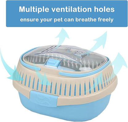 Hamster Carrier Guinea Pig Carrier 13 X 11 X 8 In Portable Hamster Travel Cage with Ventilation Holes Outdoor Small Animal Carrier for Rat Gerbils Rabbit Hedgehog Squirrel Mouse Sugar Glider