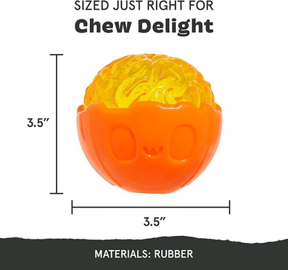 Barkbox Pumpkin Prodigy Dog Toy | Halloween Treat-Dispensing Rubber Dog Toy for Aggressive Chewers | Durable Dog Chew Toy for Medium Dogs & Puppy Essentials