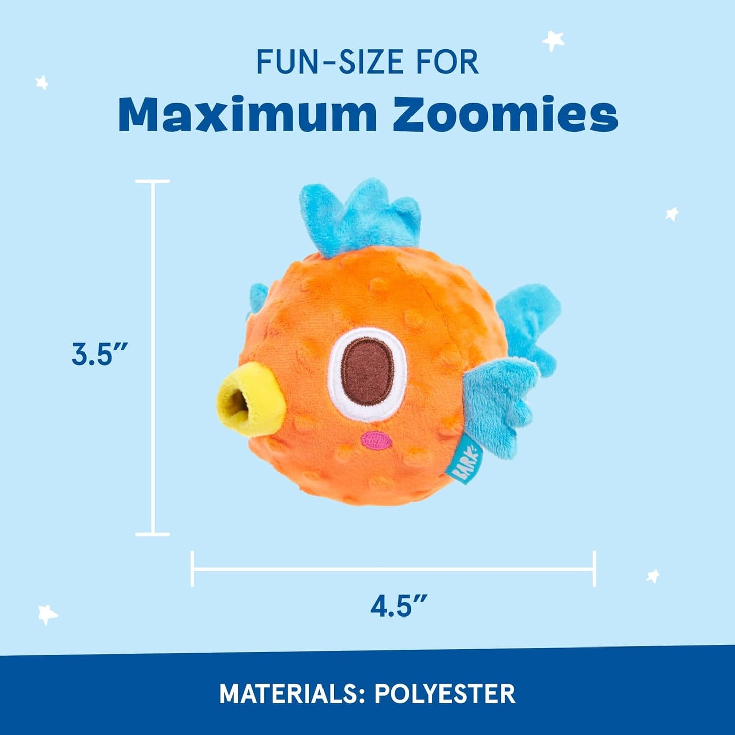 Barkbox Air Head Dog Toy – Rip & Reveal Plush Toy with Hidden Spiky Squeaker Ball, Crazy Crinkle & Fluffy Filling – Interactive Play for Medium to Large Dogs