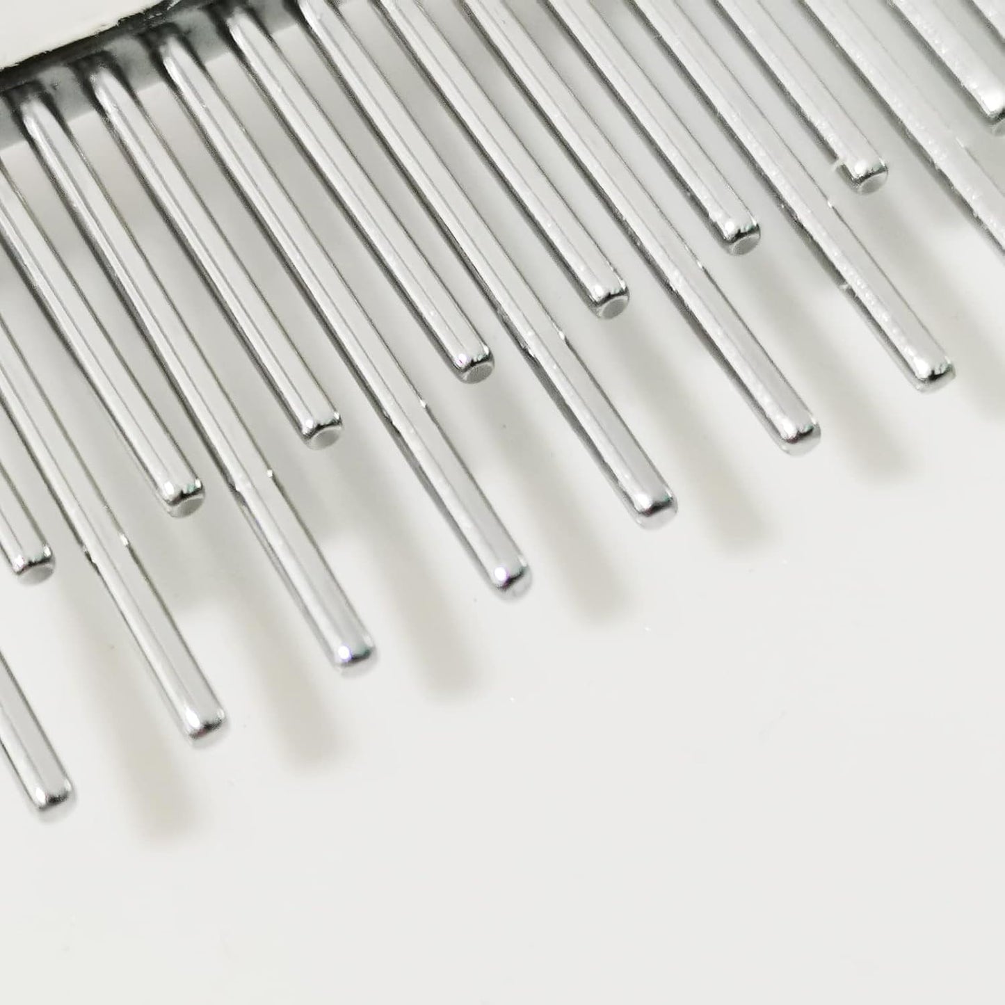 Long Hair Dog or Cat Comb Grooming with Short and Long Teeth Dematting Knots Tangles Remover Combs Detangler Tool Suitable for Dogs Cats Poodle HorseStainless Steel Pin