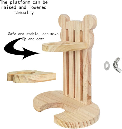 Hamiledyi Small Animal Water Bottle with Adjustable Stand & Hanging Hook, Leak-Proof Water Dispenser for Hamsters, Guinea Pigs, Gerbils, Rodent Cage Accessories(Style A)