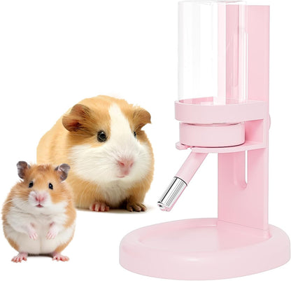 mini&moe Hamster Water Bottle No Drip – 4 oz Guinea Pig Water Bottle for Glass Tank with Adjustable Stand, Leak Proof Small Animal Water Dispenser for Cage for Gerbil Chinchilla Ferret Hedgehog