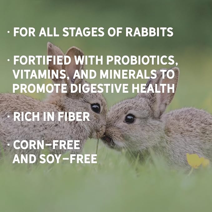 New Country Organics Rabbit Food Pellets - Essential Bunny Supplies - Corn-Free and Soy-Free - 15% Protein Rabbit Feed - Certified Organic and Non-GMO - 25 lbs