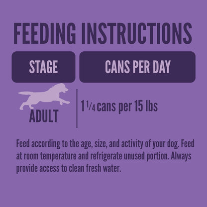 A Strong Heart Wet Dog Food, Chopped Dinner with Beef - 13.2 oz Cans (Pack of 12), Made in The USA with Real Beef