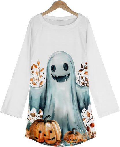 MARSVOVO Women Novelty Graphic Plus Size Sweater Crewneck Long Sleeve Cute Printed Loose Fit Casual Fall Sweaters Top