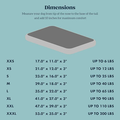 Cybarmour Chew Proof Dog Bed - Orthopedic Indestructible Dog Crate Pad - Outdoor Waterproof Kennel Mat for Aggressive Chewers - Large Breeds & Fits 42-Inch Crate - 41"x27", Black