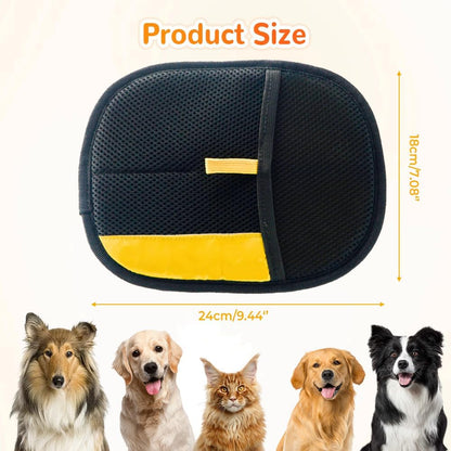 Pet Hair Removal Gloves, 2025 New Electrostatic Pet Hair Remover, Washable Reusable Cat Grooming Gloves for Bed Sheets Couch Clothes Carpet, Premium Pet Care Accessory for Cats and Dogs (1)