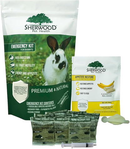 Sherwood Pet Health Rabbit Emergency kit and Bulk Recovery Food (Small kit)