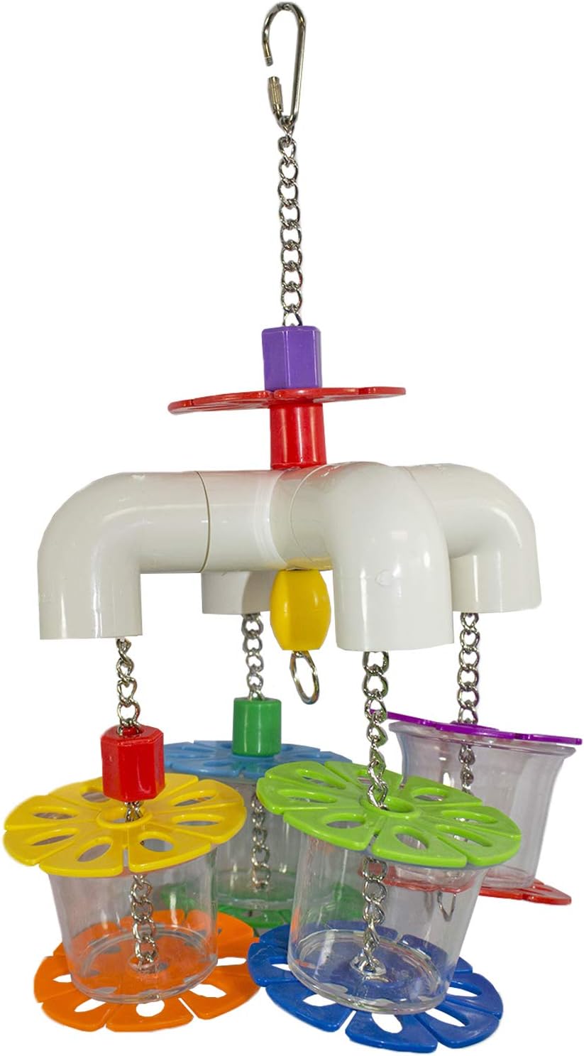 Mobile Forager - Durable Fun Treat Foraging Cage Accessory Toy - Sugar Gliders, Squirrels, Chinchillas, Prairie Dogs, Degus, Opossums, Marmosets, Monkeys, Parrots, Birds, Rats, Hamsters & Gerbils