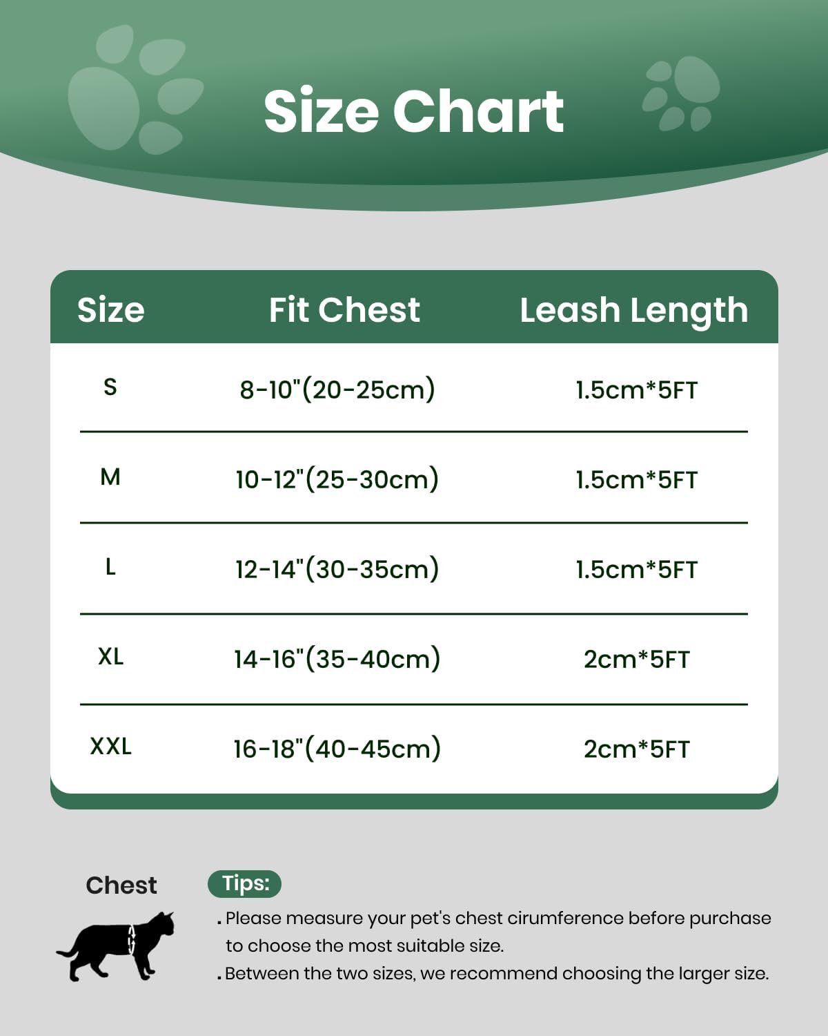 FAYOGOO Cat Harness, Cat Leash and Harness Set for Walking Escape Proof, Harness for Small Cats/Small Dogs, Large Kitten/Puppy Harness and Leash, Harness for Cats S-XXL(Neon Green, XX-Large)