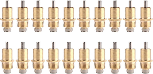 20Pcs Rabbit Drinker Nipple Waterer Set, Automatic 360 Degree Long Automatic Rabbit Nipple Drinker, Stainless Steel Nipples Cage Accessories, Drinking Water Tool for Small Animals