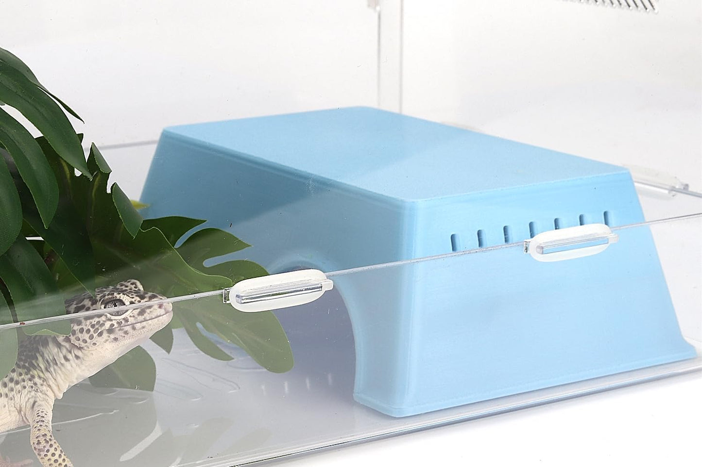 Snake Hide, Leopard Gecko Tank Accessories for Reptile Ball Python Crested Gecko Lizard Bearded Dragon - BlueHideL