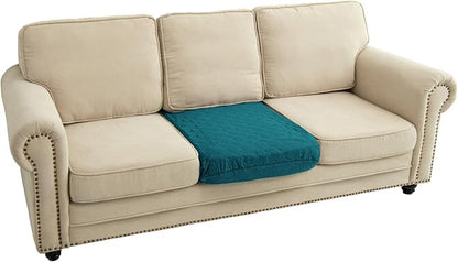 Nanbowang Waterproof Dog Bed Replacement, Washable Pet Pillow Cover, Quilted, Lovely Puppy Bed for Dog/Cat (35X44X6, Green)