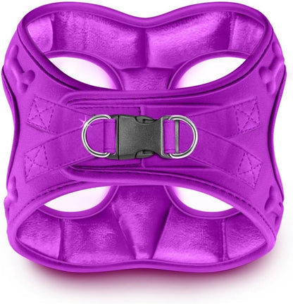 Comfort fit Step-in Dog & Puppy Harness - Comfortable All Weather Dog Vest Harness: Adjustable, Soft Padded, Easy to Put-on for Small, Medium-Sized Dogs.