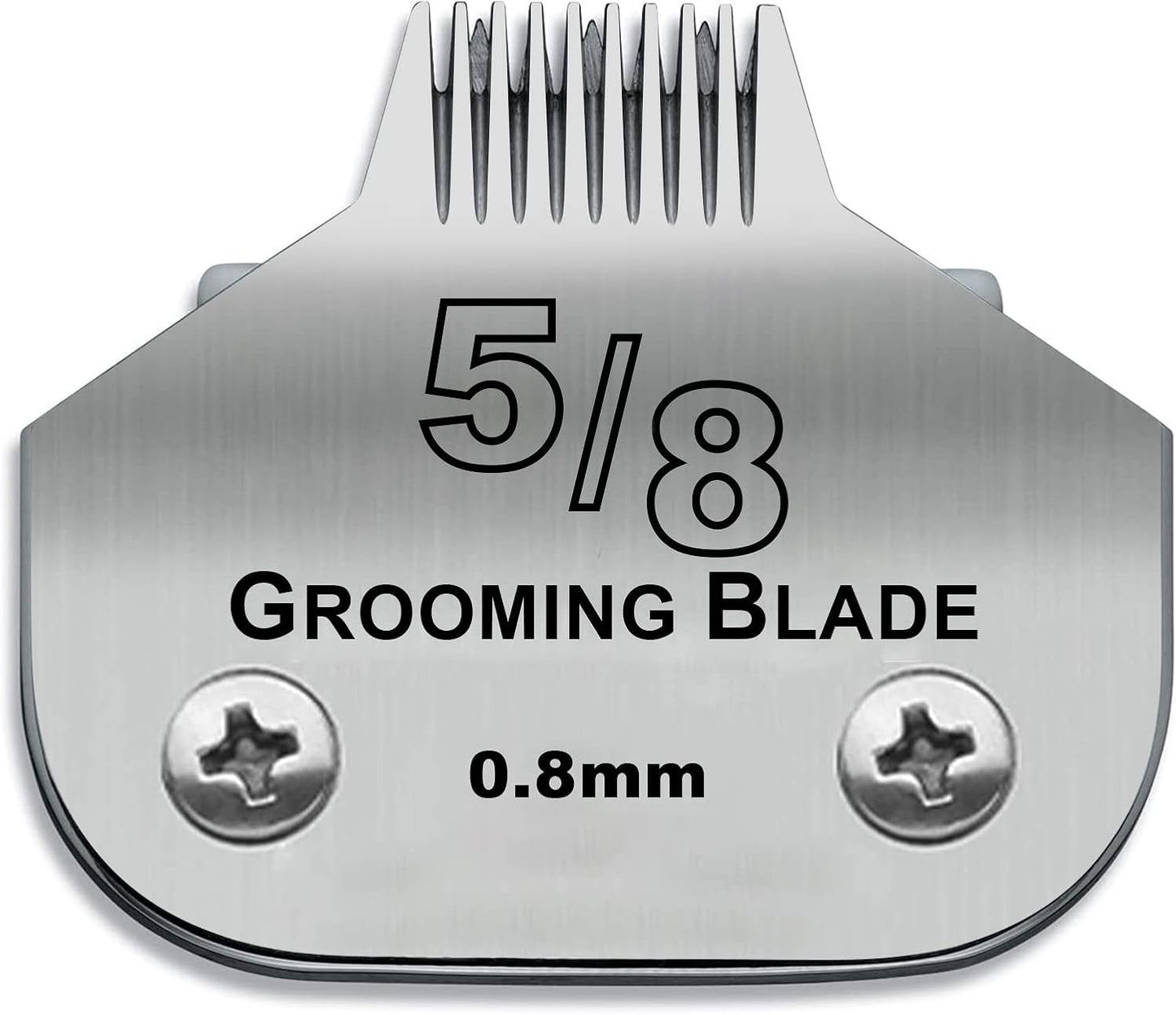 Detachable Pet Dog Grooming Stainless Steel Blades,Compatible with Andis Size-5/8 Cut Length 1/32-inch(0.8mm),Compatible with Oster A5,Wahl KM10 Series Clippers