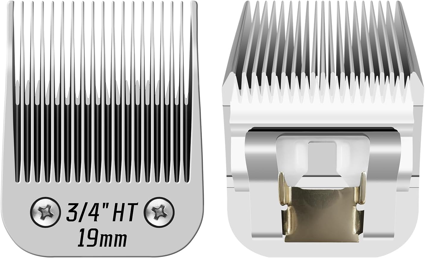 3/4" HT（63980） Blade Dog Grooming Clipper Replacement Blades Compatible with Andis Dog Clippers,Detachable Stainless Steel Blade,Size-3/4 HT, Cut Length 3/4-Inch