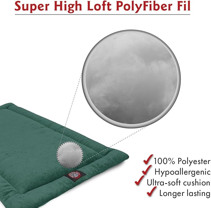 Majestic Pet Dog Crate Mat - Machine Washable Soft Plush Pet Bed Pad for Crates & Kennels | USA Crafted | 30"x21" Villa Marine