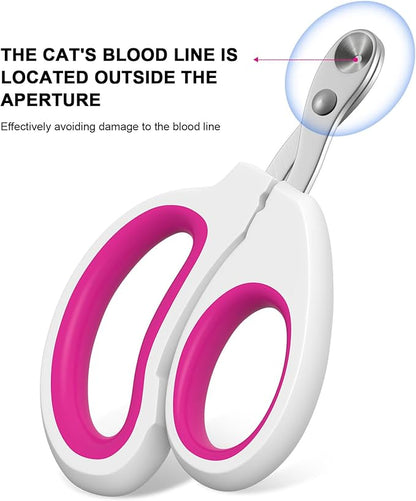 Cat Specific Nail Clipper, Avoiding Excessive Cutting, Suitable for Beginners. It Can Also be Used for Small Animals Such as Birds, Hamsters, Rabbits, Hedgehogs, Ferrets, Guinea Pigs, Etc.