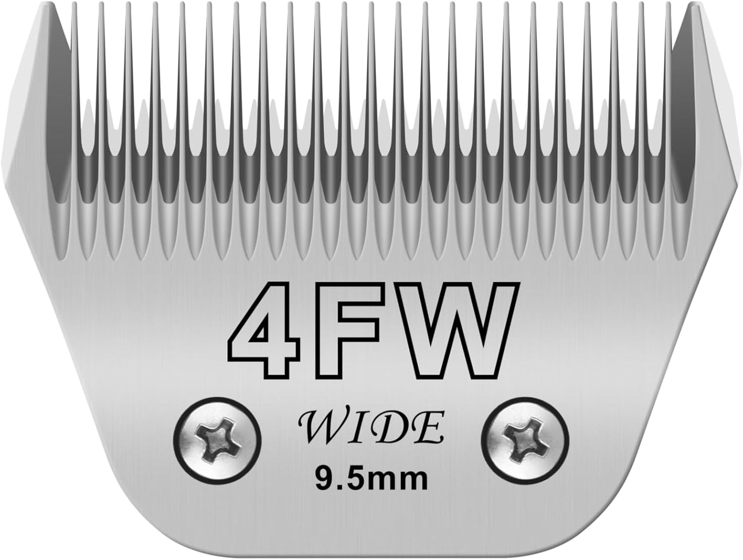 4FW Dog Grooming Clipper Replacement Blades, Compatible with Ainds, Oster A5, Wahl Km10 and Other Series Clippers, Blade Size-4FW Cut Length 3/8"(9.6mm)