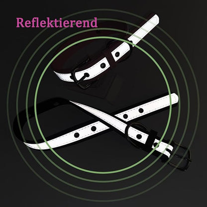 Yonsbox Personalized Reflective Dog & Cat Collar with Silent ID Tag, Custom Engraved Pet Name & Phone Number, Ultra Soft Microfiber, No-Jingle Safety Collar for Small Medium Large Dogs