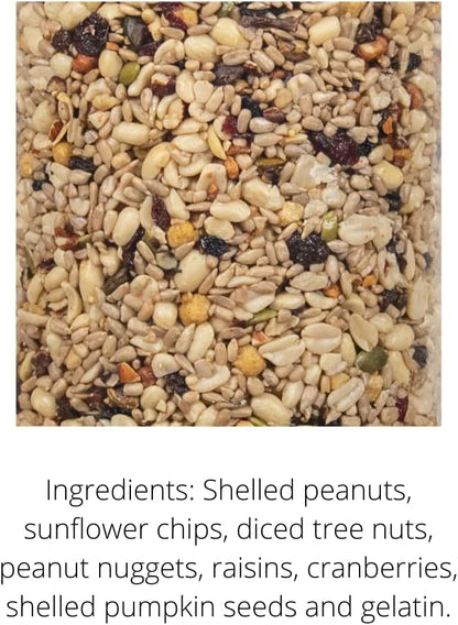 JCs Wildlife Premium Bird Seed Small Cylinder with Hole (Woodpecker Blend)