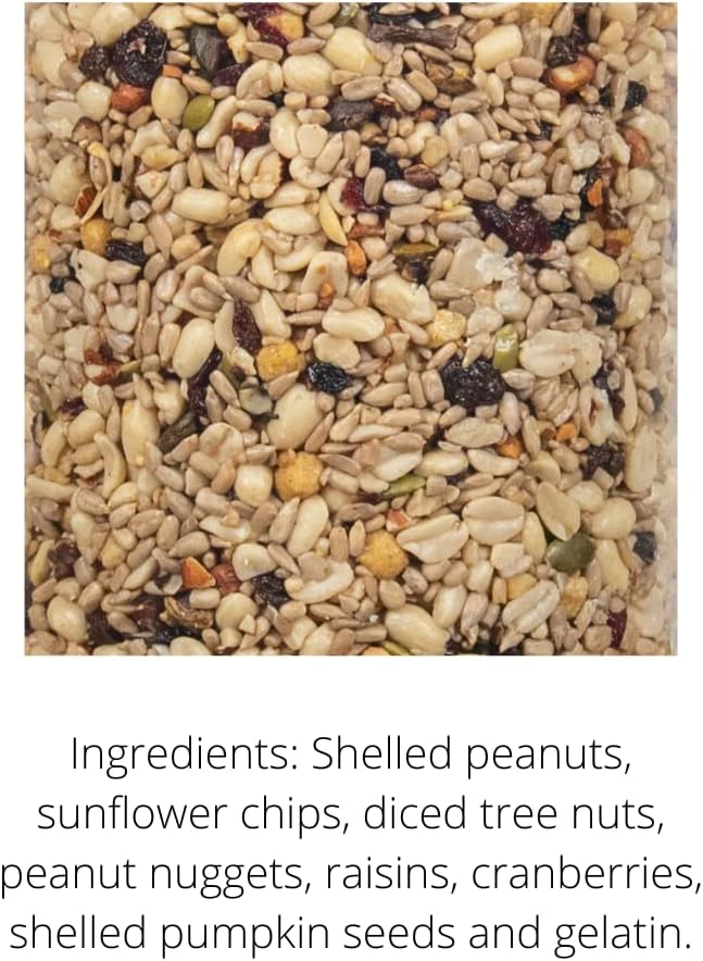 JCs Wildlife Premium Bird Seed Small Cylinder with Hole (Woodpecker Blend)