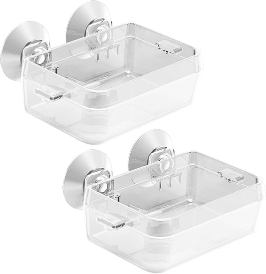 Tfwadmx 2 Pcs Chameleon Bowl, Reptile Feeding Food, Water Dish Gecko Worm Feeder Anti-Escape Chameleon Supplies Accessories for Lizard Bearded Dragon Snakes