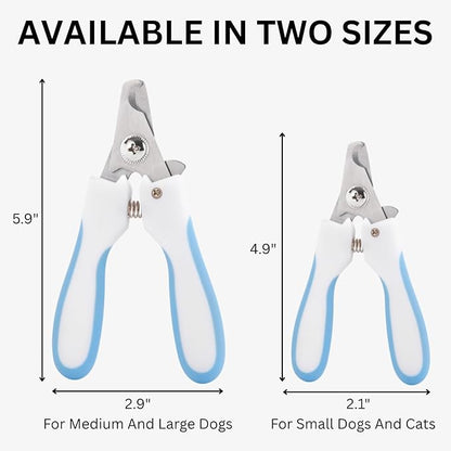 AIXINPET Dog & Cat Nail Clippers and Trimmers - with Free Nail File, Protective Guard to Avoid Over Cutting, Extra Sharp Blade - Suitable for Small to Large Dogs & Cats, Birds and Rabbits (Small)
