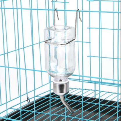 2 Pcs Pet Cage Water Bottle No Drip Small Animal Water Bottle, Hanging Waterer for Rabbit, Guinea Pig, Hedgehog, Squirrel, Rat, Chinchilla, Hamster Dispenser Bottle