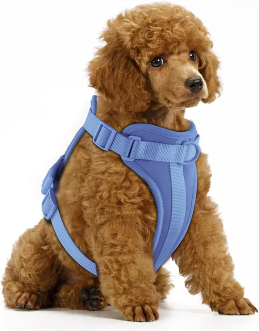 Wisedog No Pull Lightweight Dog Vest Harness with Soft and Comfortable Cushion, Breathable Mesh, for Small Medium Large Dogs Walking (XS(Neck: 7.48"-10.63";Chest: 10.63"-15.35"), Blue)