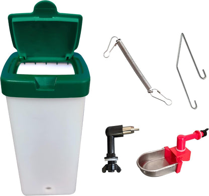 Rabbit Drinker 1000 ml No Drip Small Animal Water Bottle 1L Nipple Drinking Bottle for Rodent Bunny/Ferret/Hamster/Guinea Pig Chicken Pet (1L)